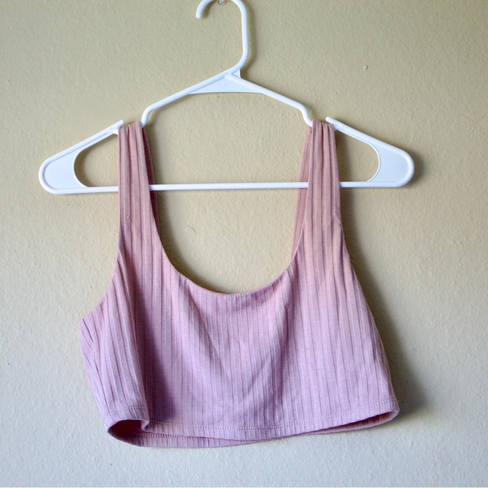 Rib-knit crop top